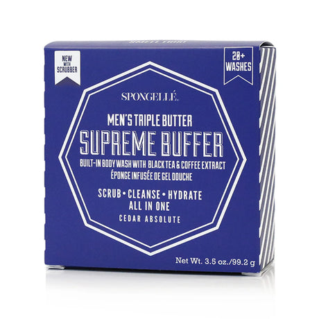 Spongellé® Men's Pedi Buffer: Bergamot, Verbena or Cedar Absolute scent