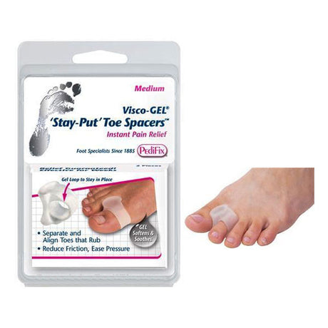 PediFix® Visco-GEL® Stay-Put Toe Spacers for Smaller Toes