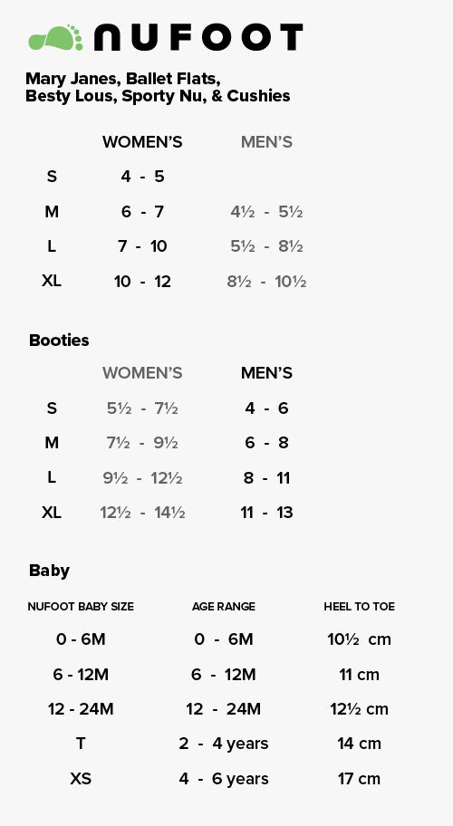 Nufoot Unisex Booties