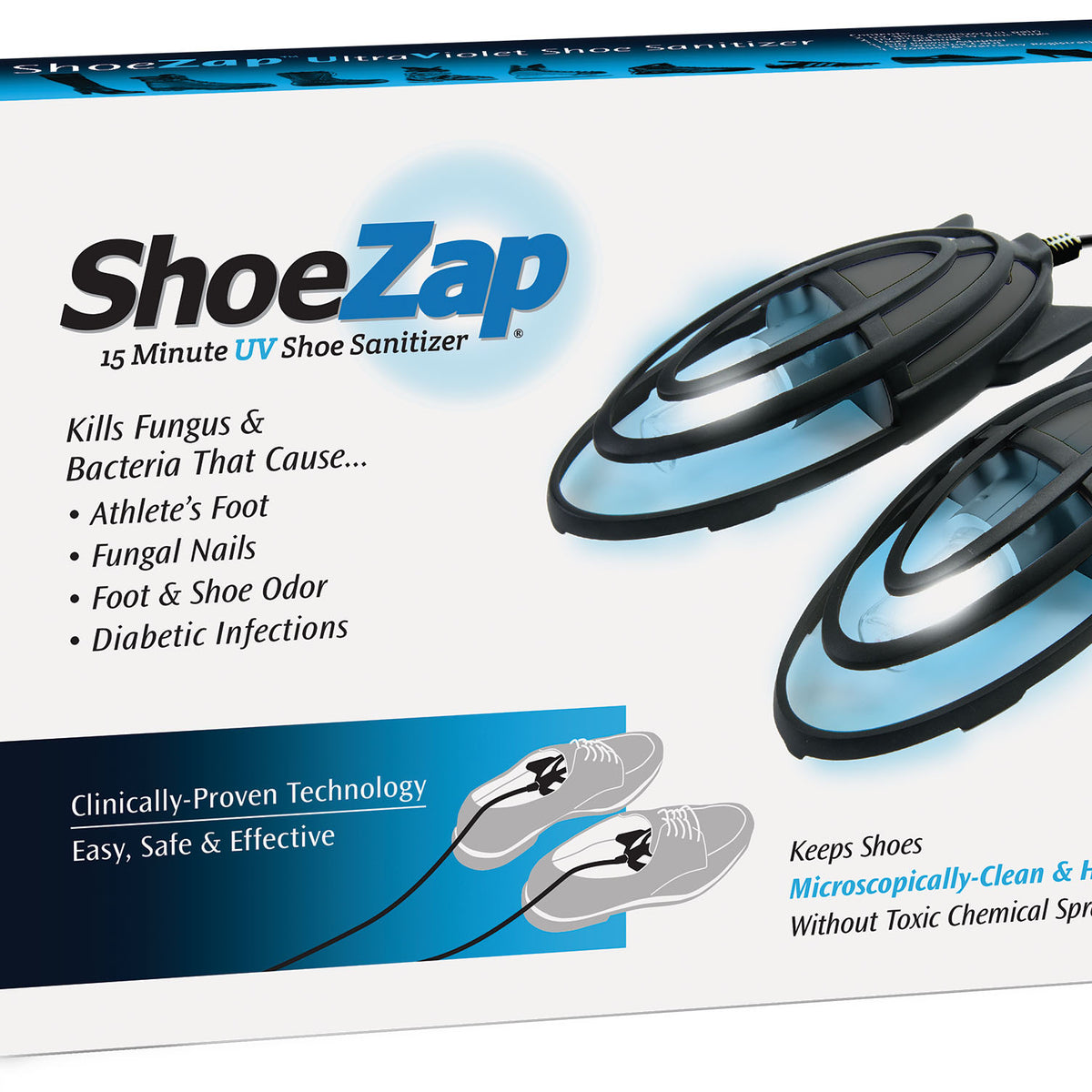 PediFix® ShoeZap® 15 Minute UV Shoe Sanitizer – Pedicurian